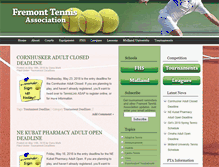 Tablet Screenshot of fremonttennis.org